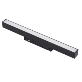 PERFIL DE SOBREPOR LED MAG 2700K 12W 48V 30X4,3X2,2CM ALUMÍNIO PRETO | GAYA 1952 PERFIL DE SOBREPOR LED MAG 2700K 12W 48V 30X4,3X2,2CM ALUMÍNIO PRETO | GAYA 1952