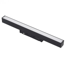PERFIL DE SOBREPOR LED MAG 4000K 12W 48V 30X4,3X2,2CM ALUMÍNIO PRETO | GAYA 3012 PERFIL DE SOBREPOR LED MAG 4000K 12W 48V 30X4,3X2,2CM ALUMÍNIO PRETO | GAYA 3012