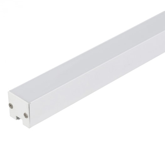 PERFIL DE SOBREPOR LINEAR 200X3X3CM ALUMÍNIO BRANCO | GAYA 9169