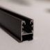 PERFIL DE SOBREPOR LINEAR 300X2,6X3,7CM ALUMÍNIO E POLICARBONATO PRETO | NORDECOR 4221