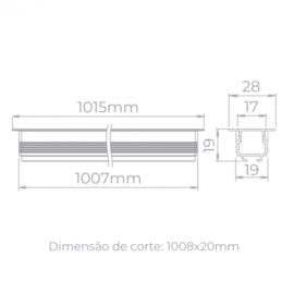 PERFIL EMBUTIR LED ARCHI  14W 2700K 430LM 24V 1M | STELLA STH21981PTO/27 PERFIL EMBUTIR LED ARCHI  14W 2700K 430LM 24V 1M | STELLA STH21981PTO/27