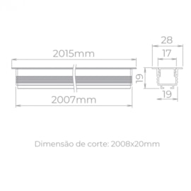 PERFIL EMBUTIR LED ARCHI  28W 2700K 860LM 24V 2M | STELLA STH21982PTO/27 PERFIL EMBUTIR LED ARCHI  28W 2700K 860LM 24V 2M | STELLA STH21982PTO/27