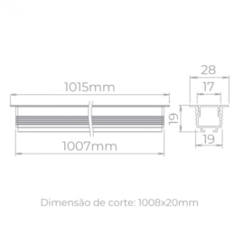 PERFIL EMBUTIR LED ARCHI  37W 2700K 3200LM 24V 1M | STELLA STH21983PTO/27 PERFIL EMBUTIR LED ARCHI  37W 2700K 3200LM 24V 1M | STELLA STH21983PTO/27