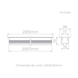 PERFIL EMBUTIR LED ARCHI  37W 2700K 3200LM 24V 2M | STELLA STH21984PTO/27 PERFIL EMBUTIR LED ARCHI  37W 2700K 3200LM 24V 2M | STELLA STH21984PTO/27