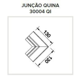 PERFIL EMBUTIR PARA FITA LED TECNO NO FRAME JUNÇÃO QUINA 130X130MM | USINA 30004/QI PERFIL EMBUTIR PARA FITA LED TECNO NO FRAME JUNÇÃO QUINA 130X130MM | USINA 30004/QI