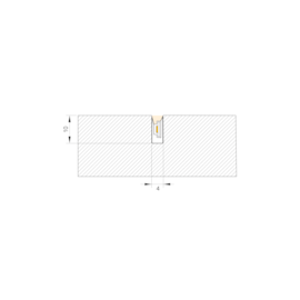 PERFIL FLEXÍVEL LED SOB MEDIDA COMPLETO EXTERNO 7,2W 12V ALUMÍNIO | MISTERLED SLED9162 EX04