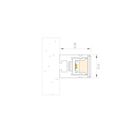 PERFIL LED DE SOBREPOR PARA FACHADA ALUMÍNIO PRATA 10W 24V ALUMÍNIO | MISTERLED SLED9051 F18 PERFIL LED DE SOBREPOR PARA FACHADA ALUMÍNIO PRATA 10W 24V ALUMÍNIO | MISTERLED SLED9051 F18