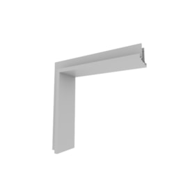 PERFIL LINEAR SOBREPOR UP CURVA TETO PAREDE 250X70X250MM | NEWLINE PSUP001