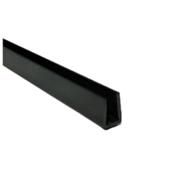 PERFIL PVC U PARA MANG NEON FLEXIVEL DE SILICONE PRETO | ALPERTONE 0626P