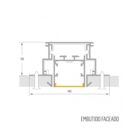 PERFIL SEMI EMBUTIDO LED SOB MEDIDA LINEAR 18W/M 12V ALUMÍNIO | MISTERLED SLED9018SE K35 18W PERFIL SEMI EMBUTIDO LED SOB MEDIDA LINEAR 18W/M 12V ALUMÍNIO | MISTERLED SLED9018SE K35 18W