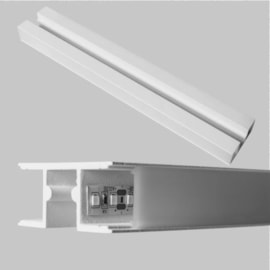 PERFIL SOBREPOR PARA DUPLA FITA LED DOUBLE 200CM 50X2000X24MM | USINA 30650/200 PERFIL SOBREPOR PARA DUPLA FITA LED DOUBLE 200CM 50X2000X24MM | USINA 30650/200