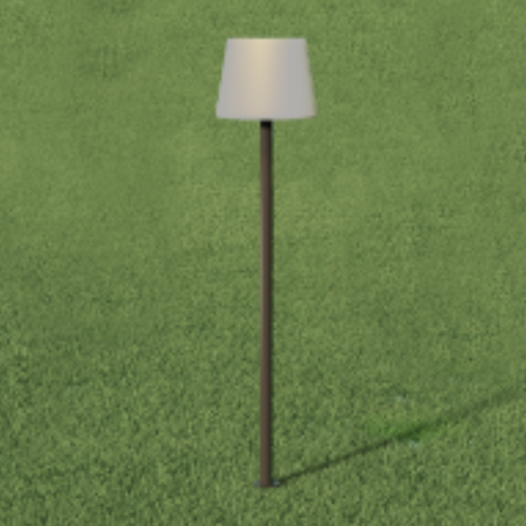 PISO COLUNA  ALUMÍNIO EXTRUDADO 1X E27 BULBO LED 39,4X176 CM | DIMLUX ML-54/R-SEM BASE PISO COLUNA  ALUMÍNIO EXTRUDADO 1X E27 BULBO LED 39,4X176 CM | DIMLUX ML-54/R-SEM BASE