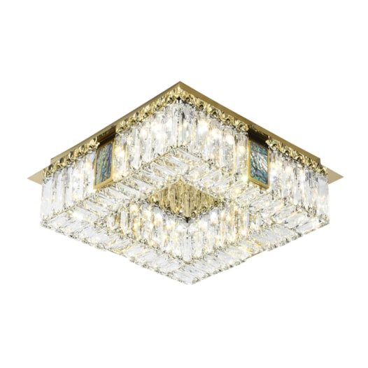 PLAFON 35×30CM 15W 3000K BIVOLT INOX+CRISTAL CHAMPAGNE | SINDORA DCX00755 PLAFON 35×30CM 15W 3000K BIVOLT INOX+CRISTAL CHAMPAGNE | SINDORA DCX00755