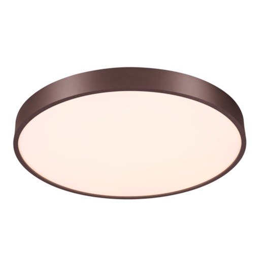 PLAFON 40×H10CM 42W 2100LM 3000K BIVOLT METAL+ACRILICO MARROM | SINDORA DCX01182 PLAFON 40×H10CM 42W 2100LM 3000K BIVOLT METAL+ACRILICO MARROM | SINDORA DCX01182