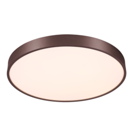 PLAFON 40×H10CM 42W 2100LM 3000K BIVOLT METAL+ACRILICO MARROM | SINDORA DCX01182 PLAFON 40×H10CM 42W 2100LM 3000K BIVOLT METAL+ACRILICO MARROM | SINDORA DCX01182