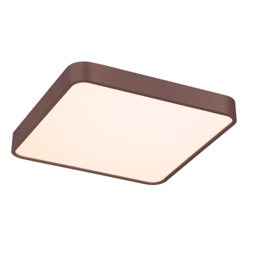 PLAFON 40×H10CM 42W 2100LM 3000K BIVOLT METAL+ACRILICO MARROM | SINDORA DCX01184 PLAFON 40×H10CM 42W 2100LM 3000K BIVOLT METAL+ACRILICO MARROM | SINDORA DCX01184