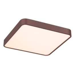 PLAFON 40×H10CM 42W 2100LM 3000K BIVOLT METAL+ACRILICO MARROM | SINDORA DCX01184 PLAFON 40×H10CM 42W 2100LM 3000K BIVOLT METAL+ACRILICO MARROM | SINDORA DCX01184