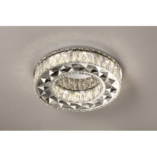 PLAFON 45CM 36W 3000K 4000K 6000K 2000LM CONTROLE, BIVOLT METAL+CRISTAL | SINDORA DCX00194 PLAFON 45CM 36W 3000K 4000K 6000K 2000LM CONTROLE, BIVOLT METAL+CRISTAL | SINDORA DCX00194