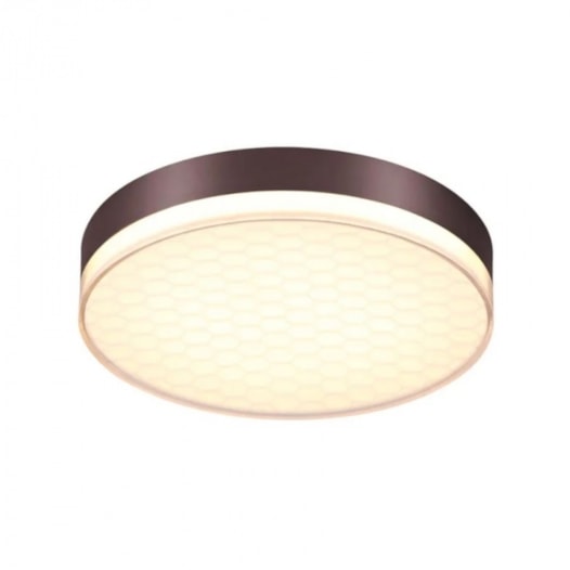 PLAFON 48×H9CM 50W 3000K 2500LM BIVOLT METAL+ACRILICO MARROM | SINDORA DCX01190 PLAFON 48×H9CM 50W 3000K 2500LM BIVOLT METAL+ACRILICO MARROM | SINDORA DCX01190