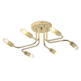 PLAFON 54×43×16CM E14X6, METAL DOURADO | SINDORA DCX01322-6-E14 PLAFON 54×43×16CM E14X6, METAL DOURADO | SINDORA DCX01322-6-E14