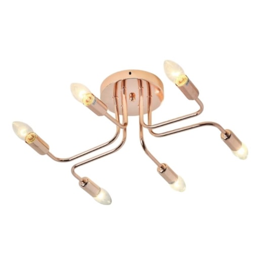 PLAFON 54×43×16CM E14X6, METAL ROSE | SINDORA DCX01321-6-E14 PLAFON 54×43×16CM E14X6, METAL ROSE | SINDORA DCX01321-6-E14