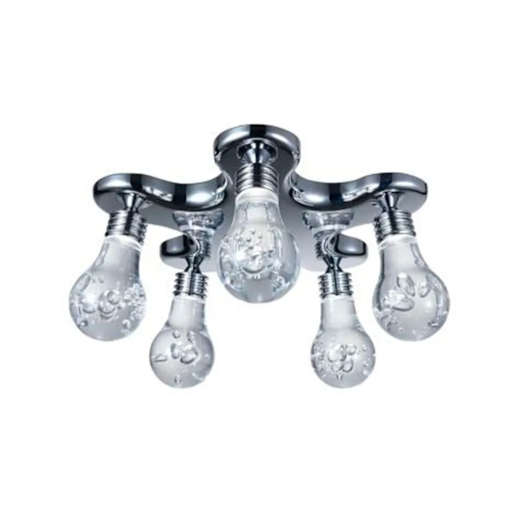 PLAFON 5XLED 3W BIVOLT 36X17,5CM ACRÍLICO E METAL CROMADO E TRANSPARENTE | BELLA ILUMINAÇÃO HO075C PLAFON 5XLED 3W BIVOLT 36X17,5CM ACRÍLICO E METAL CROMADO E TRANSPARENTE | BELLA ILUMINAÇÃO HO075C