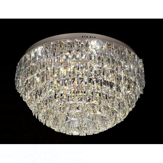 PLAFON 60×34CM 55W 3000K BIVOLT INOX+CRISTAL BRONZE | SINDORA DCX00201 PLAFON 60×34CM 55W 3000K BIVOLT INOX+CRISTAL BRONZE | SINDORA DCX00201