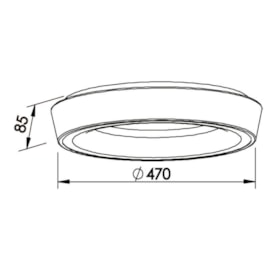 PLAFON APOLLO 25,2W 3000K 127/220V DIAM. 470X85MM | NEWLINE 581LED3 PLAFON APOLLO 25,2W 3000K 127/220V DIAM. 470X85MM | NEWLINE 581LED3