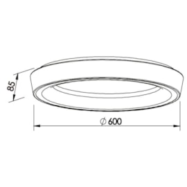 PLAFON APOLLO 33,6W 4000K 127/220V DIAM. 600X85MM | NEWLINE 582LED4 PLAFON APOLLO 33,6W 4000K 127/220V DIAM. 600X85MM | NEWLINE 582LED4