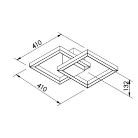 PLAFON/ARANDELA FIT LED 50,4W 3000K BIVOLT | NEWLINE - 700LED3