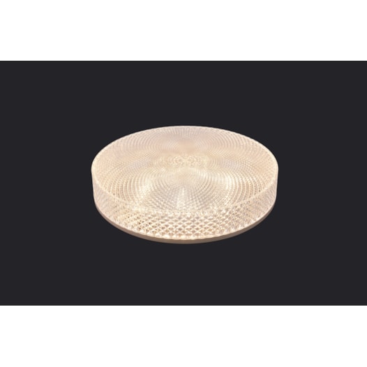 PLAFON BEAU CRISTAL 24W MULTICOR 1800lm BIVOLT 380MM | SL ILUMINAÇÃO 500