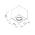 PLAFON BOX 1 PAR16 LED 117X117X105MM | NEWLINE IN40121 PLAFON BOX 1 PAR16 LED 117X117X105MM | NEWLINE IN40121