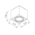 PLAFON BOX 1 PAR20 LED 117X117X105MM | NEWLINE IN40131 PLAFON BOX 1 PAR20 LED 117X117X105MM | NEWLINE IN40131