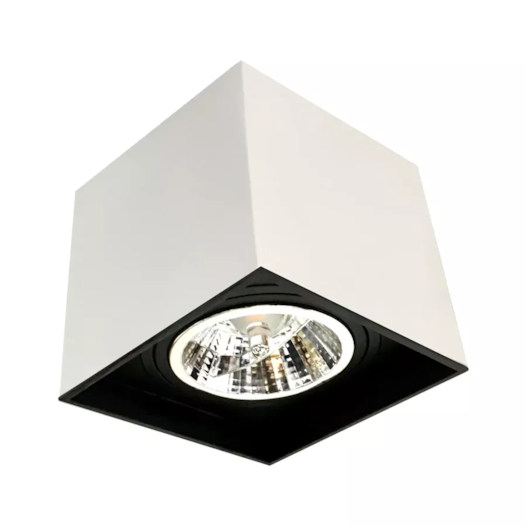 PLAFON BOX AR70 BRANCO C/ RECUO PRETO | MOON 1060630 PLAFON BOX AR70 BRANCO C/ RECUO PRETO | MOON 1060630