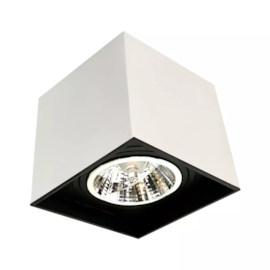 PLAFON BOX AR70 BRANCO C/ RECUO PRETO | MOON 1060630 PLAFON BOX AR70 BRANCO C/ RECUO PRETO | MOON 1060630