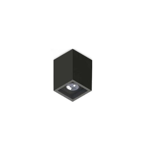 PLAFON BOXIT AR111 PRETO 165X165X130MM | SAVEENERGY SE-385.2597