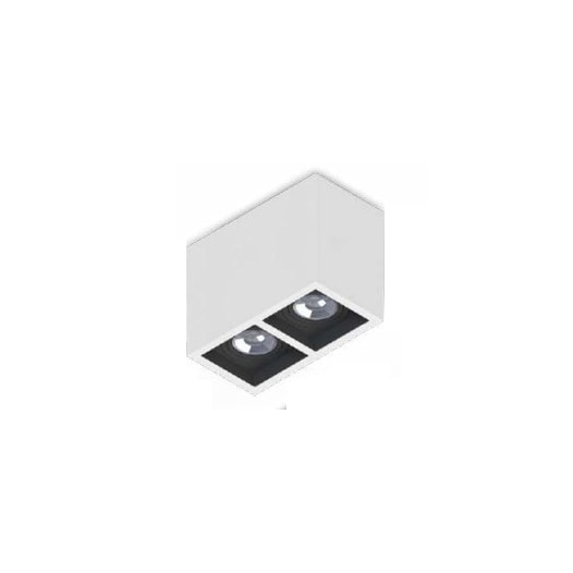 PLAFON BOXIT DUPLO AR70 BRANCO COM RCUO PRETO 240X127X13MM | SAVEENERGY SE-385.2582 PLAFON BOXIT DUPLO AR70 BRANCO COM RCUO PRETO 240X127X13MM | SAVEENERGY SE-385.2582