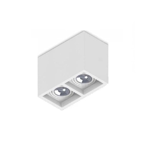 PLAFON BOXIT DUPLO MR16/DICROICA BRANCO 180X96X130MM | SAVEENERGY SE-385.2548 PLAFON BOXIT DUPLO MR16/DICROICA BRANCO 180X96X130MM | SAVEENERGY SE-385.2548