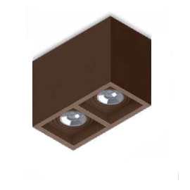 PLAFON BOXIT DUPLO MR16/DICROICA MARROM 180X96X130MM | SAVEENERGY SE-385.2556 PLAFON BOXIT DUPLO MR16/DICROICA MARROM 180X96X130MM | SAVEENERGY SE-385.2556