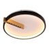 PLAFON BYTE REDONDO PRETO + DOURADO 385X75 LED 40W+6W 3000K 2990LM BIVOLT | USINA IMPORTS UI20121/40PTDR