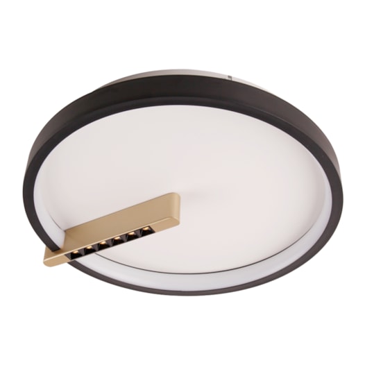 PLAFON BYTE REDONDO PRETO + DOURADO 590X75 LED 60W+12W 3000K 4680LM BIVOLT | USINA IMPORTS UI20121/60PTDR PLAFON BYTE REDONDO PRETO + DOURADO 590X75 LED 60W+12W 3000K 4680LM BIVOLT | USINA IMPORTS UI20121/60PTDR