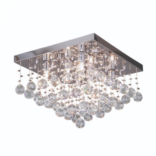 PLAFON CASCATA METAL, AÇO E CRISTAL PRATA TRANSPARENTE 6XG9 | HEVVY 0603 SL-93128L/C6 PLAFON CASCATA METAL, AÇO E CRISTAL PRATA TRANSPARENTE 6XG9 | HEVVY 0603 SL-93128L/C6