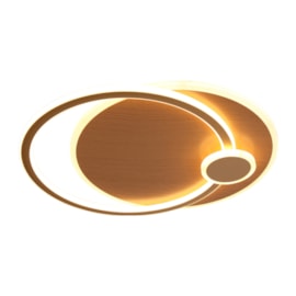 PLAFON CEDRO REDONDO DUPLO CARVALHO + DOURADO 560X60 LED 77W 3000K 5005LM BIVOLT | USINA IMPORTS UI20115/77CVDR PLAFON CEDRO REDONDO DUPLO CARVALHO + DOURADO 560X60 LED 77W 3000K 5005LM BIVOLT | USINA IMPORTS UI20115/77CVDR