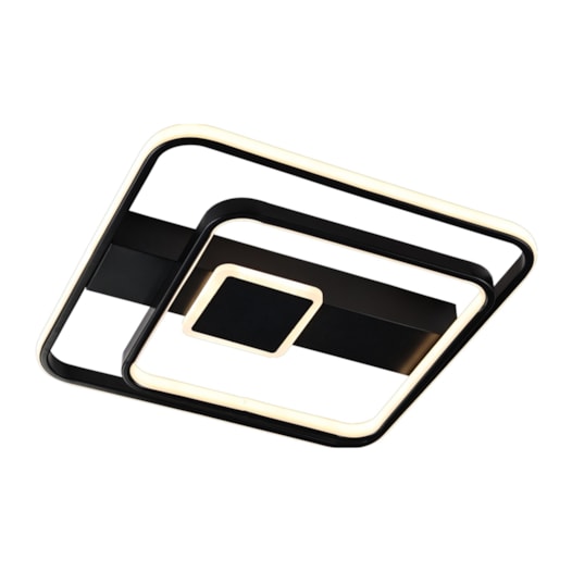 PLAFON CHAMEGO QUADRADO 420X420X70 LED 50W 3000K 1873 LM BIVOLT PRETO | USINA IMPORTS UI20054/43PT PLAFON CHAMEGO QUADRADO 420X420X70 LED 50W 3000K 1873 LM BIVOLT PRETO | USINA IMPORTS UI20054/43PT