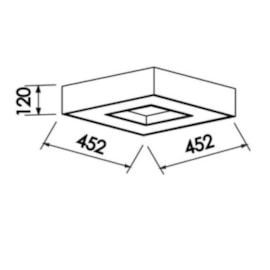 PLAFON CHESS  452X452MM  | NEWLINE - 171