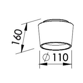 PLAFON CIRCLE 110X160MM  | NEWLINE - SN10150 PLAFON CIRCLE 110X160MM  | NEWLINE - SN10150