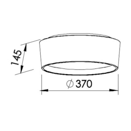 PLAFON CIRCLE 370X145MM  | NEWLINE - SN10151