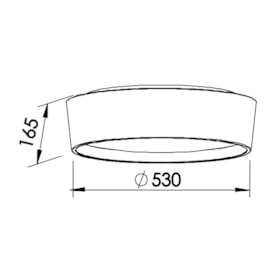 PLAFON CIRCLE 530X165MM  | NEWLINE - SN10152 PLAFON CIRCLE 530X165MM  | NEWLINE - SN10152