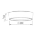 PLAFON CIRCLE 530X165MM  | NEWLINE - SN10152