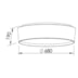 PLAFON CIRCLE 8 CFL 23W DIAMETRO 680X190MM | NEWLINE SN10153